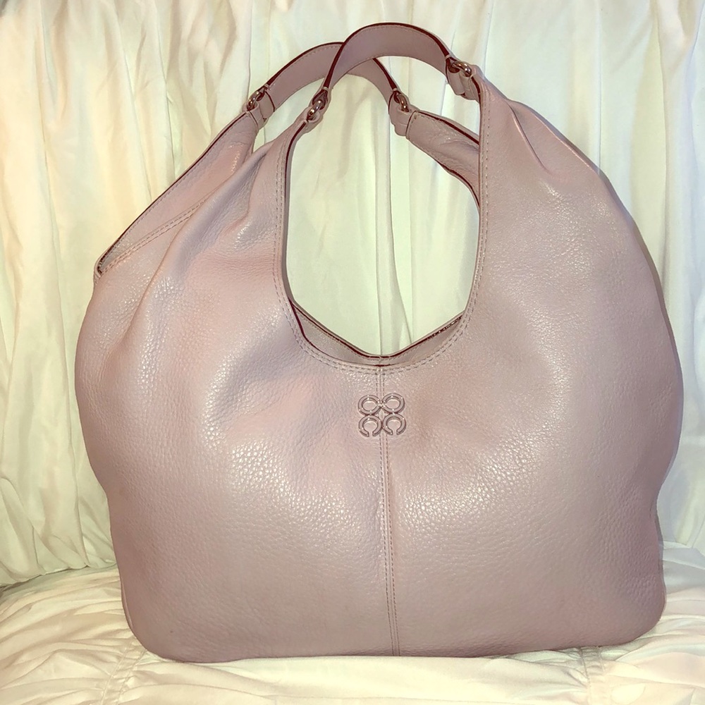 Coach Purple Leather Shoulder Bag